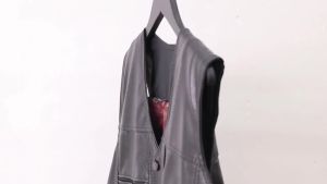 Winter Middle-Aged and Elderly Mens Velvet Leather Vest Daddy Clothes Casual Mens Warm Leather Waistcoat Grandpas Vest