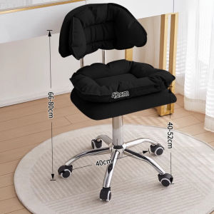 SiamHome Swivel Chair Soft Cloud Makeup Office Back Chair Adjustable Height Hydraulic Bar Chair Kerusi Kerusi Solek Kerusi Pusing 椅子 化妆凳