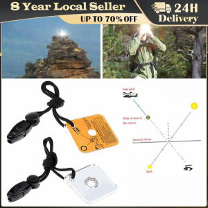 Outdoor Survival Reflective Signal Mirror for Hiking Camping Emergency Practical Daylight Reflective Tool First Aid Supplies Survival Signal Mirror Sunlight Reflector for Hiking Camping Emergencies First Aid Rescue Outdoor Safety Equipment