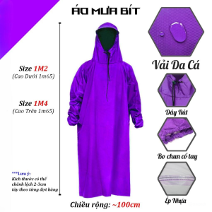 Áo Mưa Vảy Cá Cao Cấp Bít Kín – Không Che Gương Che Gọn Balo Không Lật Khi Gió To – An Toàn Đi Xe