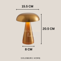 Lyon Gold Luxury USB Rechargeable Table Lamp - Bedside Living Room Hallway | Goldberg Home. 