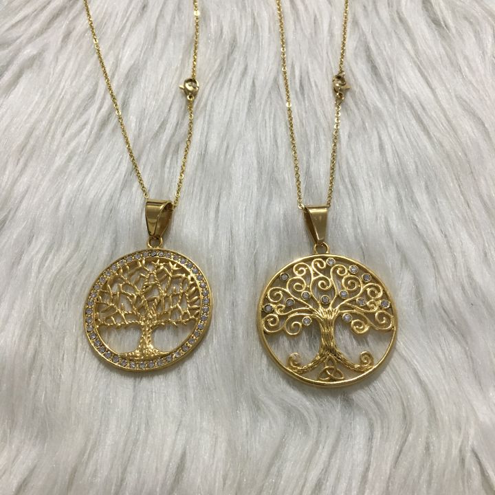 【YL】Stainless Steel tree of life money tree necklace Lazada PH