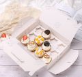 10pcs Cupcake Muffin Brownies Revel Bar Pastry Box Plain Colored Cardboard Packaging Box with or without Holder Handle. 