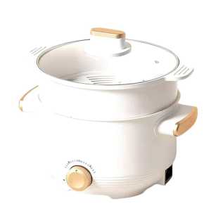 Panci Listrik Multifungsi 3 In 1 Electric Cooker Pot Panci Presto Penanak Nasi Cooker Magiccom Low Carbo Kecil Portable Digital Non Stick Steamer Food Cooker Fry Pan Kukus Deep Fryer Steamer LZH-E22