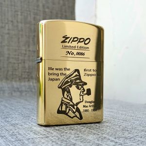 Bật Lửa Zippo Đại Tướng Mỹ Mộc Đáy Ngược Đời La Mã XIII ( Tặng Phụ Kiện ) Hột Quẹt Xăng Đá Zippo
