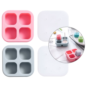 Hình vuông Lollipop khuôn silicon Kẹo sô cô la khuôn làm bánh cho sinh nhật trang trí bánh công cụ Phụ kiện làm bánh