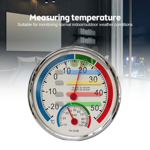 Analog Thermometer Hygrometer Temperature Humidity Pengukur Suhu dan Kelembaban - Anymeter Seri TH101B - White