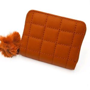 Embroidery Cute Wallets with Keychain Pompoms - Unique Designs Compact & Lightweight Perfect Gift for Women Stylish Pompom Accessories