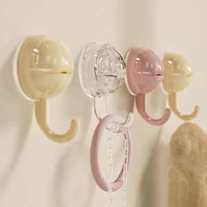 ZM10Q 2Pcs ไม่ต้องเจาะ ตะขอถ้วยดูด พลาสติกทำจากพลาสติก ตกแต่งด้วยการตกแต่ง ตะขอแขวนเก็บเสื้อผ้าและผ้าขนหนู มีสไตล์ ถอดออกได้ ที่แขวนผ้าเช็ดตัว สำหรับบ้าน