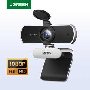 1080P Full HD Webcam Dual Mic 360° Adjustable Computer USB Camera Webcam for Live Streaming/Conferences/ Web Courses