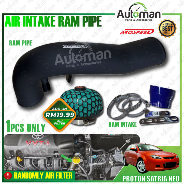 Arospeed Proton Satria Neo AntiHeat Coated Air Intake Ram Pipe Lazada