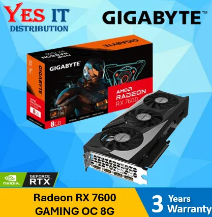 GIGABYTE Radeon RX 7600 GAMING OC 8G (GV-R76GAMING OC-8GD)