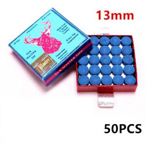 50pcs 9/10/11/12/13mm Billiard Pool Cue Tips M Hardness Billiard Snooker Cue Stick Tip