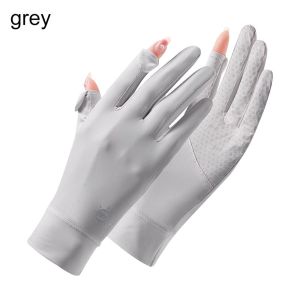 SPDD Fashion Summer Anti-UV Mittens Women Gloves Sunscreen Gloves Ice Silk Gloves
