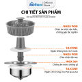 Bộ Lọc Rác Bồn Rửa Bát Inox 304 3 in 1 Mifan - Ngăn mùi hôi côn trùng, Nút chặn thoát nước, Khay giỏ lọc thức ăn thừa. 