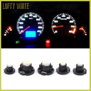 Lofty White 10ชิ้น T3 LED T4.2 T4.7เมตรเครื่องมือ3528 NEO WEDGE Warning SWITCH วิทยุแผงหน้าปัดไฟรถยนต์