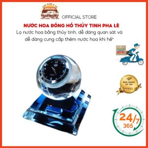 Nước Hoa Đồng Hồ Thủy Tinh Pha Lê Trang Trí Taplo ô tô Vuadienmay