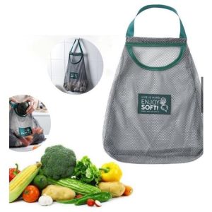 Túi Lưới Đựng Hành Tỏi Đựng Đồ Đa Năng Mẫu Xanh Treo Tường Chống Ẩm Mốc Tiện Lợi Cho Nhà Bếp