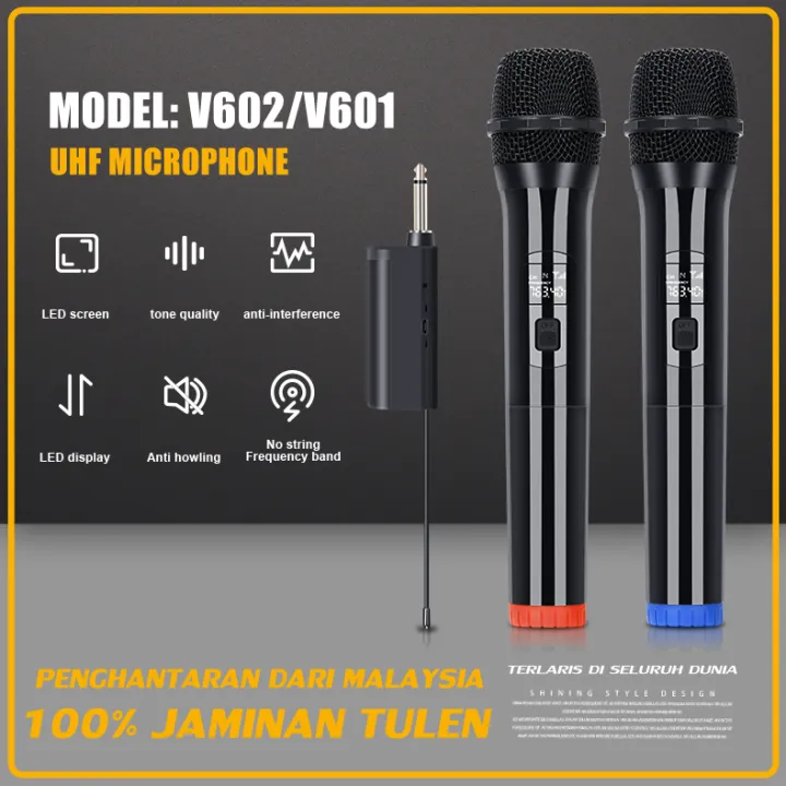 V601 V602 wireless microphone uhf wireless microphone dual