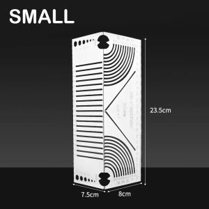 Stainless Steel Tube Ruler Four-Sided Square Ruler for Welding and Craft