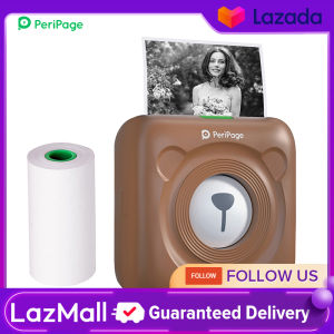 Free Protect Case PeriPage A6 Mini Pocket Wireless BT Thermal Printer Picture Photo Label Memo Receipt Paper Printer with USB Cable Support for Android IOS Smartphone Windows