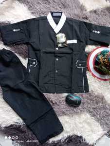Baju koko anak jasco laki laki/setelan koko jasco anak laki laki/Baju Muslim anak/koko anak Jasco usia 4-13th lengan panjang  katun wolvis
