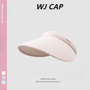 【WJ】Summer travel sun hat Womens riding empty top sun hat UV resistant large brim sunscreen hat