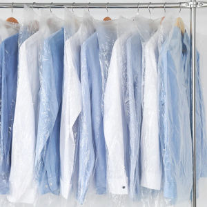 Disposable Garment Dust Bags Clear Plastic Waterproof Moisture-proof Clothing Storage Bag Home Clothing Store Dust Cover