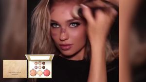 AMZ Gilded Comprehensive Makeup Palette Eyeshadow contouring blush highlighter and brightening palette - a multi-use makeup combo palette
