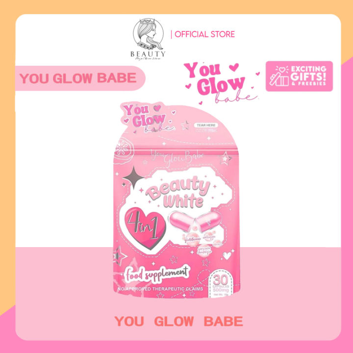 you glow babe glutathione You Glow Babe Beauty White Glutathione Collagen Slimming Capsule by White  code direct store