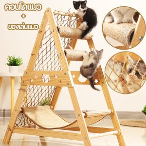 【M-Ting】5 IN 1 มัลติฟังก์ชั่น กรอบปีนแมว คอนโดแมว เปลญวนแมว ของเล่นแมว