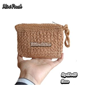 Tiddar Store-Dompet Rajut Benang Nilon-Dompet Koin-Dompet Kartu satu ruang-Dompet Rajut Murah-Produsen Tas rajut