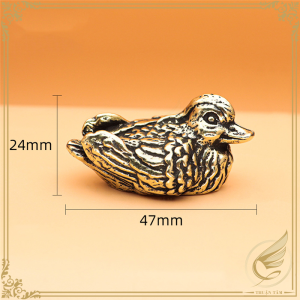 Decor Mini Tượng Đồng Nhỏ Chim Uyên Ương Trang Trí Thủy Sinh Tiểu Cảnh Bằng Đồng Thau - Đồ Đồng Thuận Tâm