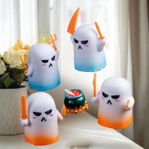 💥【Special price】💥UWO ตุ๊กตาผีฮาโลวีนรูปปั้นผีเรซินขนาดเล็กเครื่องประดับโต๊ะรถภูมิทัศน์ไมโครเครื่องประดับบ้านตุ๊กตา DIY ของเล่นตกแต่งบ้าน
