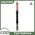 ❤❤❤Hot Sale JIAUTING Mini Dual Ended Makeup Brush Angle Eyebrow Eyeshadow Eyeliner Brush With Dust-proof Cover Contouring Eyes Blending Cosmetic Brushes. 