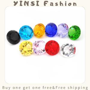 YINSI Shape Paperweights Facet Jewel Wedding Decor Gift 30mm