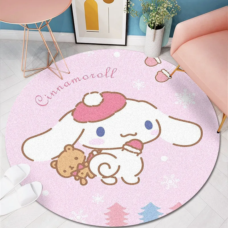 Cute My Melody Pink Bedroom Living Room Carpet Mat Pink Area Rug