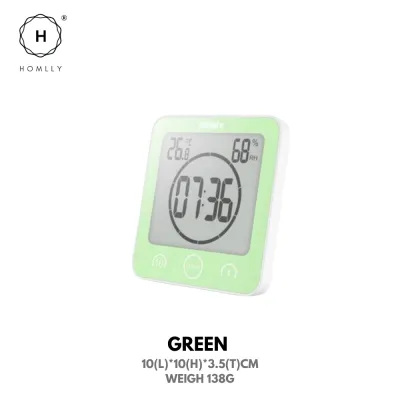 Homlly Bathroom Waterproof Big Digital LCD Wall Clock Timer with Alarm