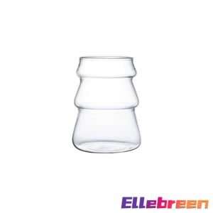 Ellebreen Creative Tree Shaped Coffee and Tea Glass Cups Heat Resistant Christmas Gift Mug