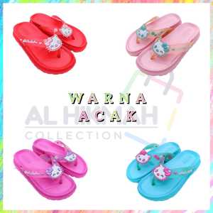 Sandal Jepit Anak Perempuan / Wanita Motif Hello Kitty Terbaru & Terlaris