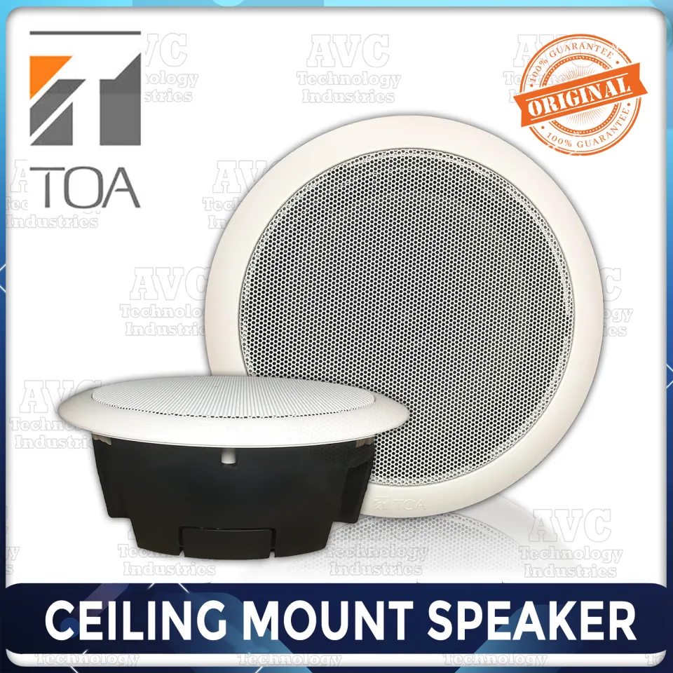 TOA Ceiling Mount Speaker PC-658R with Back Cover Protection HY