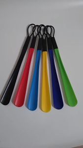 48cm Plastic Extra Long Handle Shoe Horn Shoehorn Flexible Easy Sturdy Slip Aid Colorful Shoe Puller Lazy Shoe Lifting Device Drawer Wearing Shoe