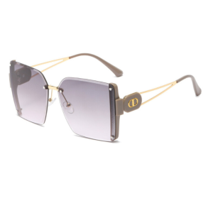 Unyiel -  Sunglasses Kacamata Fashion Wanita Kacamata Hitam Pelindung UV Tanpa Bingkai  Women Dewasa Eyewear