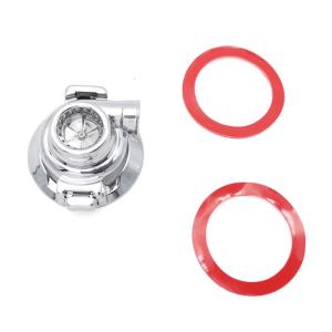 Zinc Alloy Stylish Rotating Push Start Button Cover Caps with Easy Installation for Car Interior Decoration and Safety