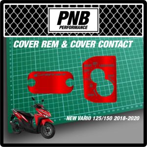 Emblem tutup minyak rem Cover tutup master rem dan kunci kontak Honda VARIO NEW 2018-2020 125 DAN 150