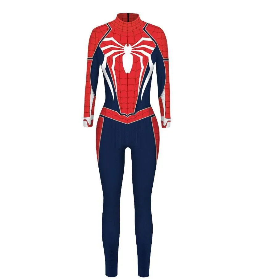 Spiderman Cosplay Woman Sexy Zentai Suit Spandex Bodysuit Superhero SPIDERMAN  Costume Halloween Carnival Fancy Dress Jumpsuit | Lazada