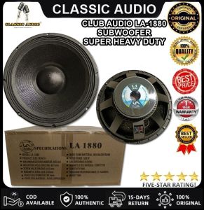 CLUB AUDIO LA-1880 SUBWOOFER  SUPER HEAVY DUTY NEW UPGRADED CLASSIC AUDIO | (ORIGINAL)