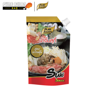 เพียวฟู้ดส์ น้ำจิ้มสุกี้ สูตรกวางตุ้ง 1000 กรัม น้ำจิ้มสุกี้กวางตุ้ง น้ำจิ้ม มีฮาลาล