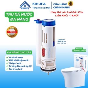 TRỤ XẢ NƯỚC ĐA NĂNG Cao Cấp tiết kiệm nước thay thế các loại Bồn Cầu LIỀN KHỐI - 1 KHỐI CX1K-FV27