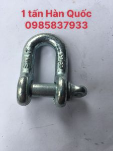 Mani chữ U chốt vặn ren 1 tấn Hàn Quốc dùng để móc buộc cẩu kéo an toàn hiệu quả tại Máy NTT bảo hành dài hạn